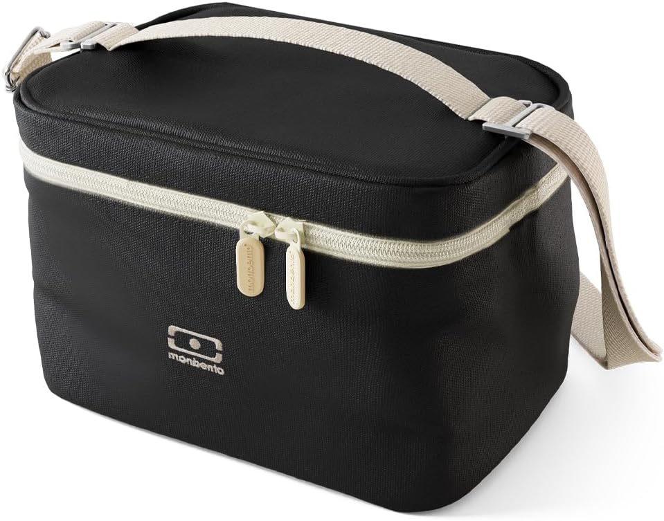 MONBENTO - Kleine Kühltasche für Unterwegs Arctic schwarz Onyx - Lunch Tasche für Lunchbox, Trinkfla