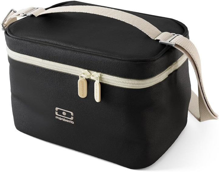 MONBENTO - Kleine Kühltasche für Unterwegs Arctic schwarz Onyx - Lunch Tasche für Lunchbox, Trinkfla
