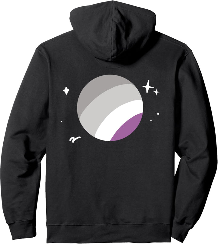 Asexueller Planet LGBTQ Ace Pride Flagge Weltraum Pullover Hoodie
