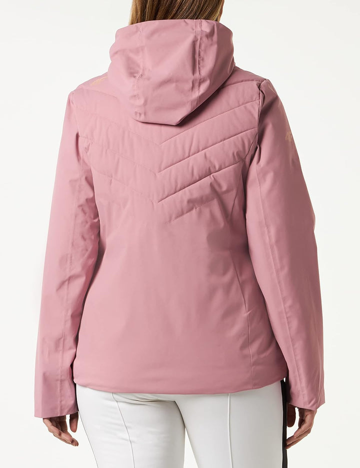 4F Damen Women's SKI Jacket KUDN003 Jeans, Dark PINK, L