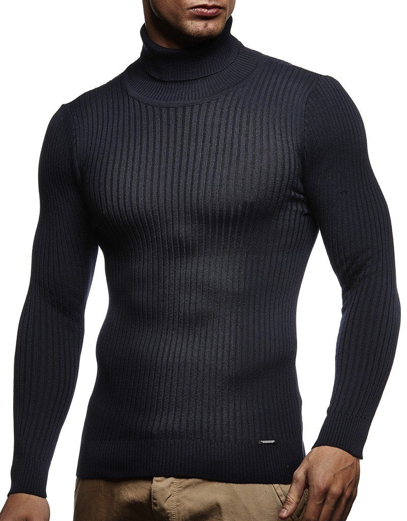 Leif Nelson Rollkragenpullover Herren Strickpullover - Cooler Männer Pullover Rollkragen - Dünner Mä