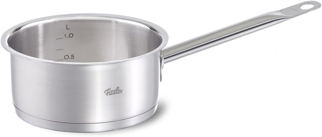 Fissler Original-Profi Collection/Edelstahl-Stielkasserolle (Ø 16 cm) inkl. Schüttrand, Innenskalier