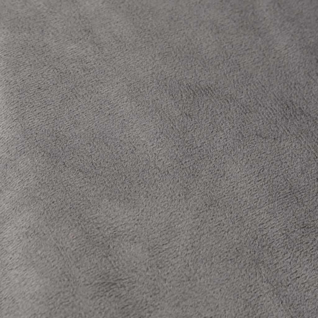 Gewichtsdecke mit Bezug Grau 155x220 cm 11 kg Baumwolle atmungsaktiv weich mit Polyesterfüllung für