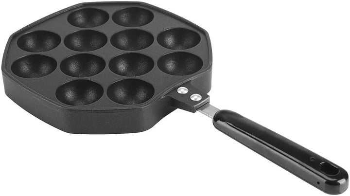 Takoyaki Pan, Asixx 12 Vertiefungen Aluminium Antihaft-Takoyaki Grill Pan Plate Octopus Ball/Pancake