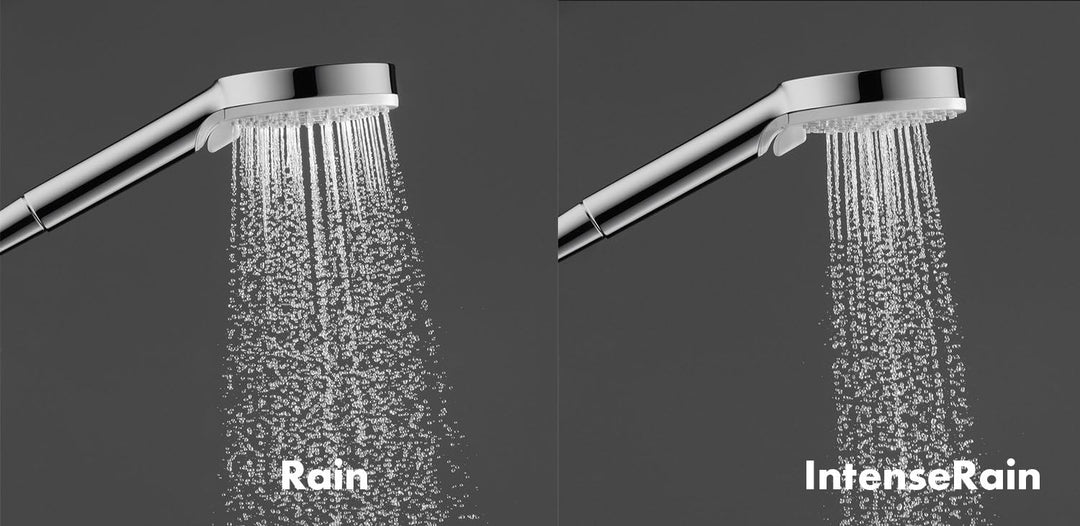 hansgrohe Crometta Duschset, 0,65 m, 2 Strahlarten, wassersparend, Weiss/Chrom Weiss/Chrom 0,65m Set