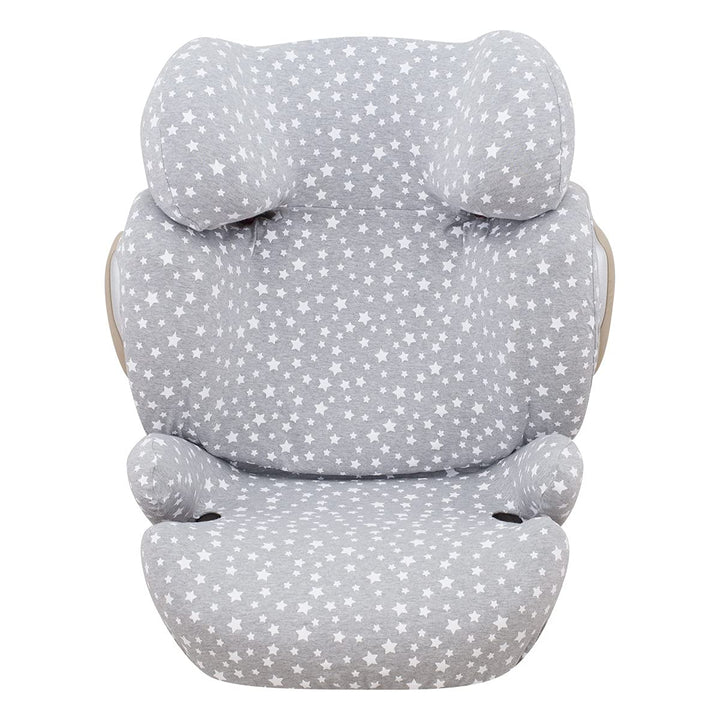 JYOKO Kids Bezug kompatibel mit Cybex Solution Q2 Fix, Q3, Cybex Z Fix, Gb Elian (White Star), WHITE