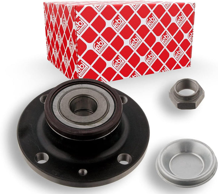 febi bilstein 31185 Radlagersatz mit Radnabe, Achsmutter und Staubkappe , 1 Stück
