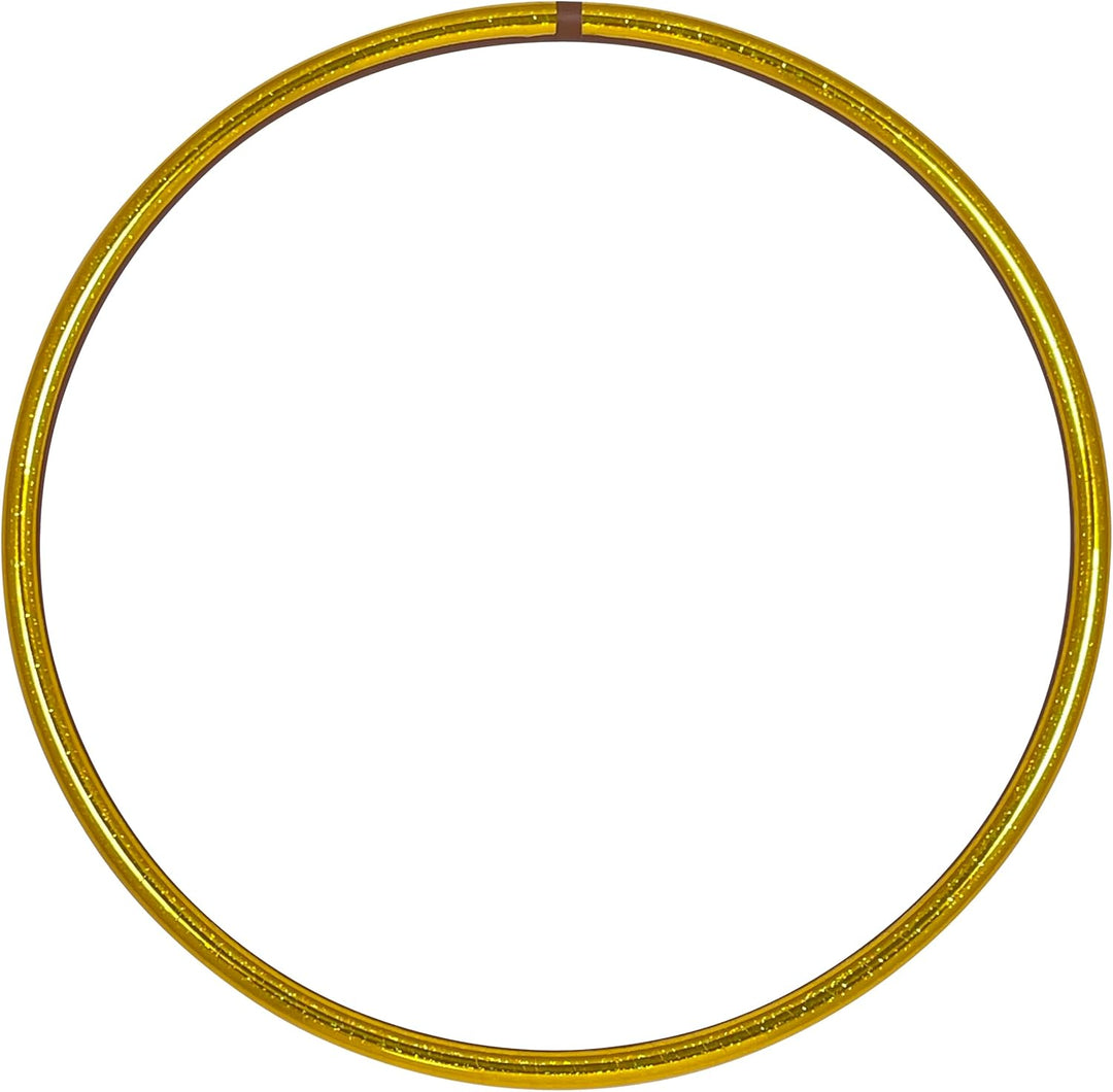 Glitter Hula Hoop Reifen, Ø80/90/100cm Gelb Ø80cm, Gelb Ø80cm