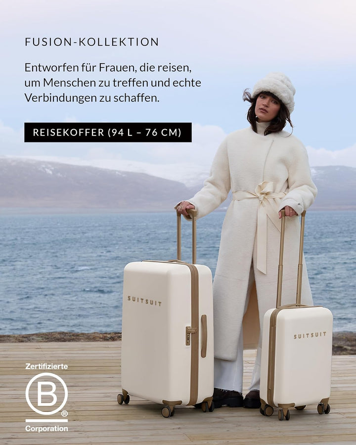 SUITSUIT - Fusion - White Swan - Reisekoffer (76 cm) L White Sawn, L White Sawn