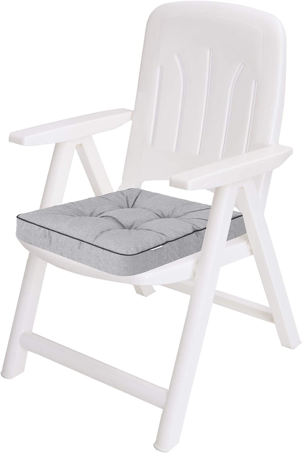 PillowPrim 4er Set Stuhlkissen 49x47 cm Sitzauflagen Polsterauflagen Outdoor/Indoor Aussen/Innen Gar