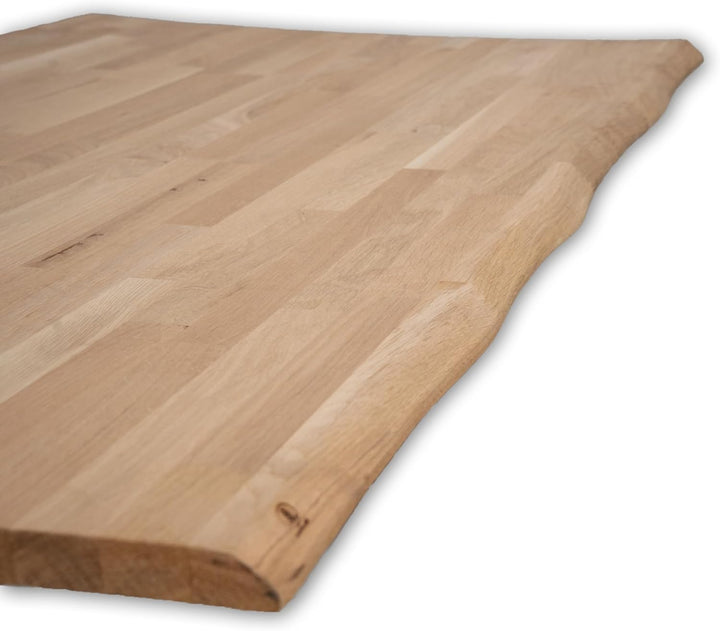 Tischplatte Eiche Massiv Baumkante (80 x 80 cm, Eiche, naturbelassen) Eiche, Naturbelassen 80 x 80 c