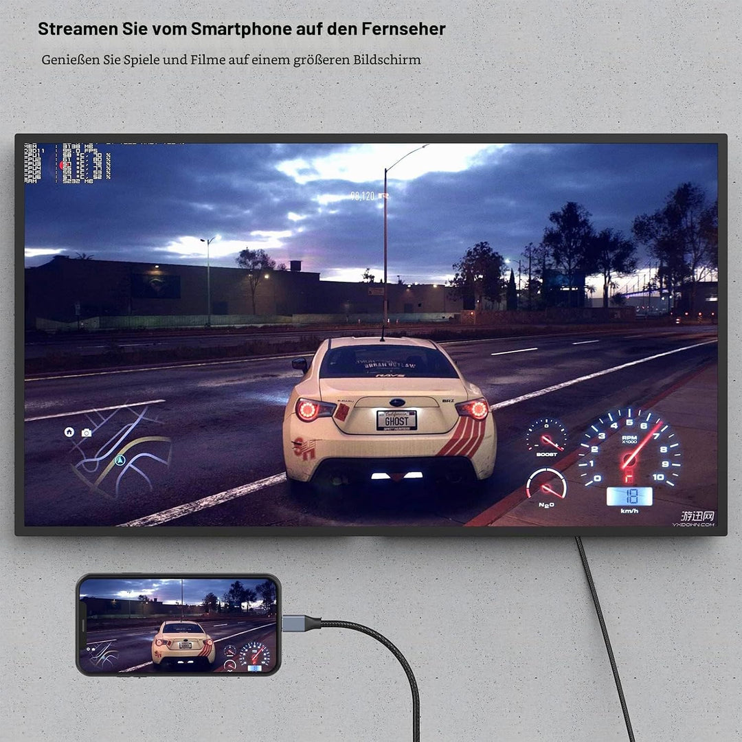 BENFEI USB C auf DisplayPort Kabel 1,8M(4K@144Hz/120Hz/60HZ,2K@240Hz/144Hz),2 Stück USB Typ C(Thunde