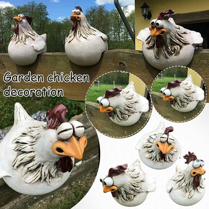 demaxiyad Huhn Deko Garten, Keramik Huhn Gartendeko, Hühner Gartenstatuen, Huhn Gartendeko Für Draus