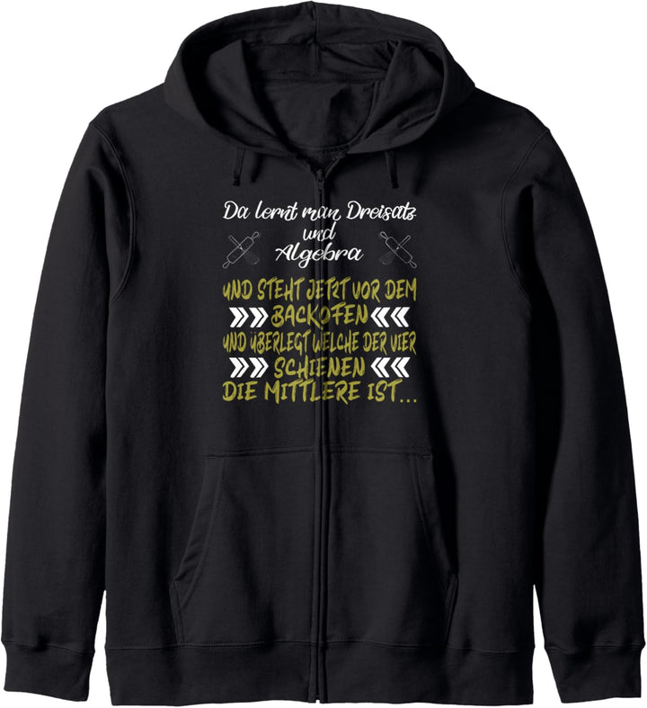 Bäcker und Hobbybäcker, Backen Spruch Kapuzenjacke