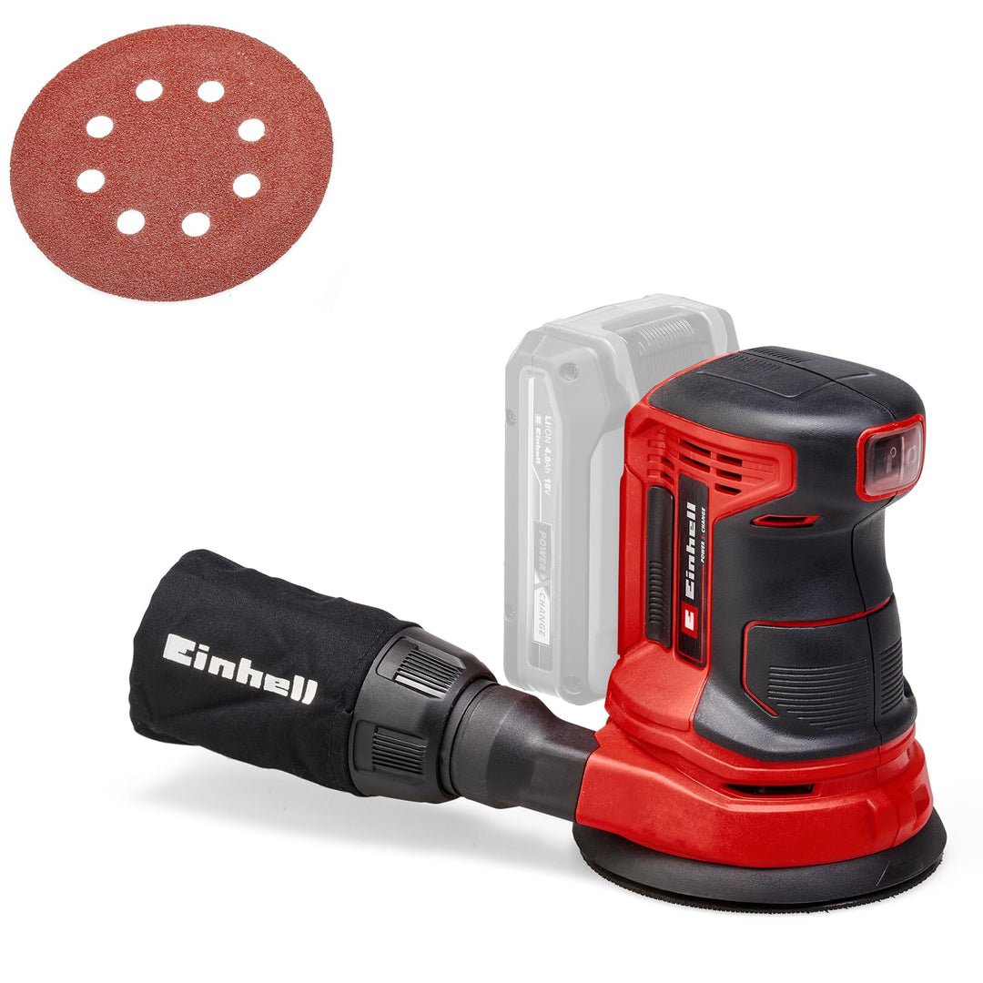 Einhell Akku Exzenterschleifer TE-RS 18 Li Solo Power X-Change (Lithium Ionen, 18 V, Schleifteller-Ø