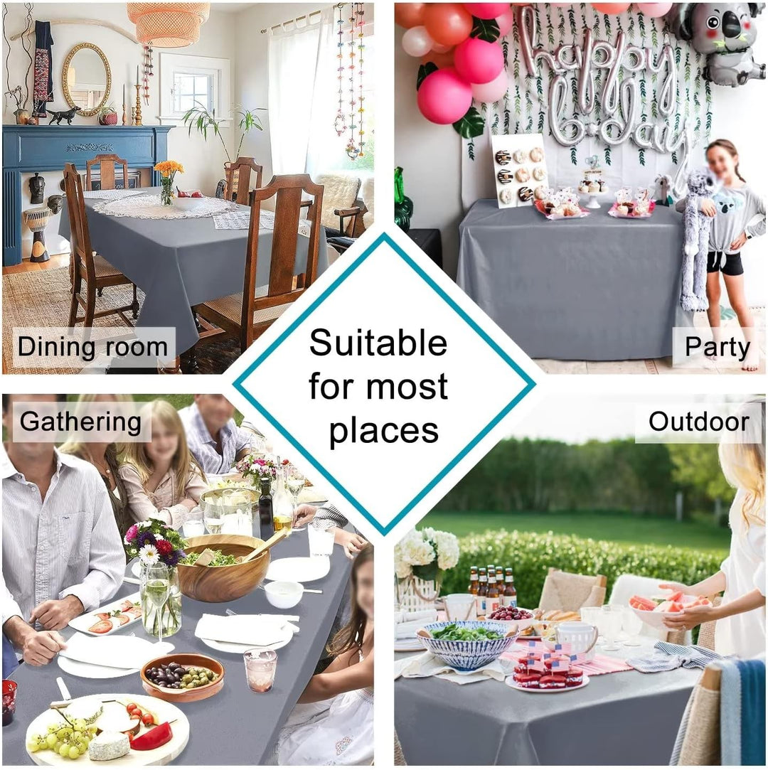 Hiasan Glatt Tischdecke Fleckenabweisend Tischtuch mit Lotuseffekt Leicht Wasserabweisend Tischwäsch