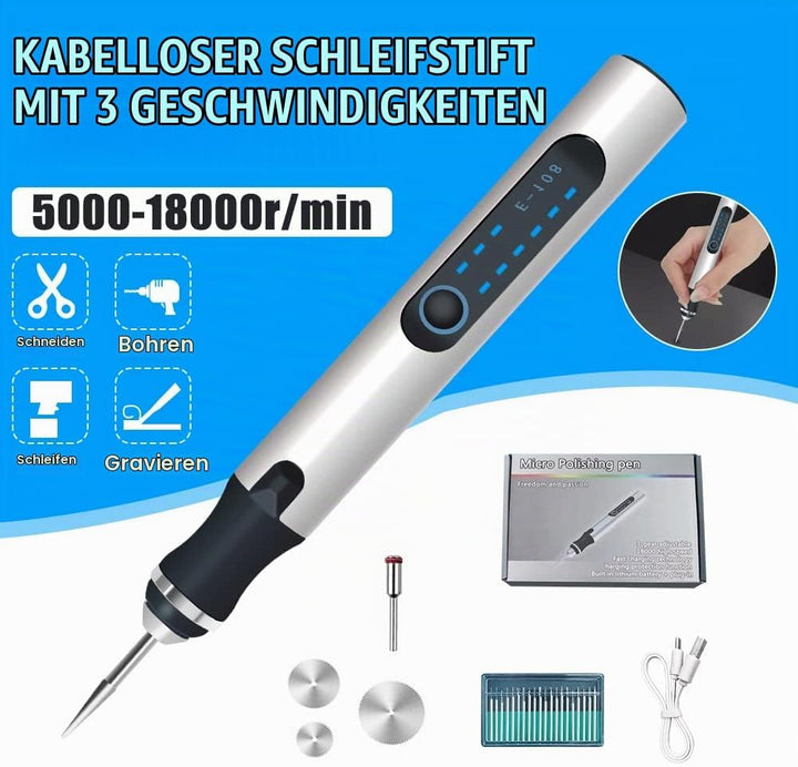 Elektrischer Gravierstift Gravierwerkzeugsatz Micro Gravierer Ätzstift DIY Drehwerkzeug für Schnitze