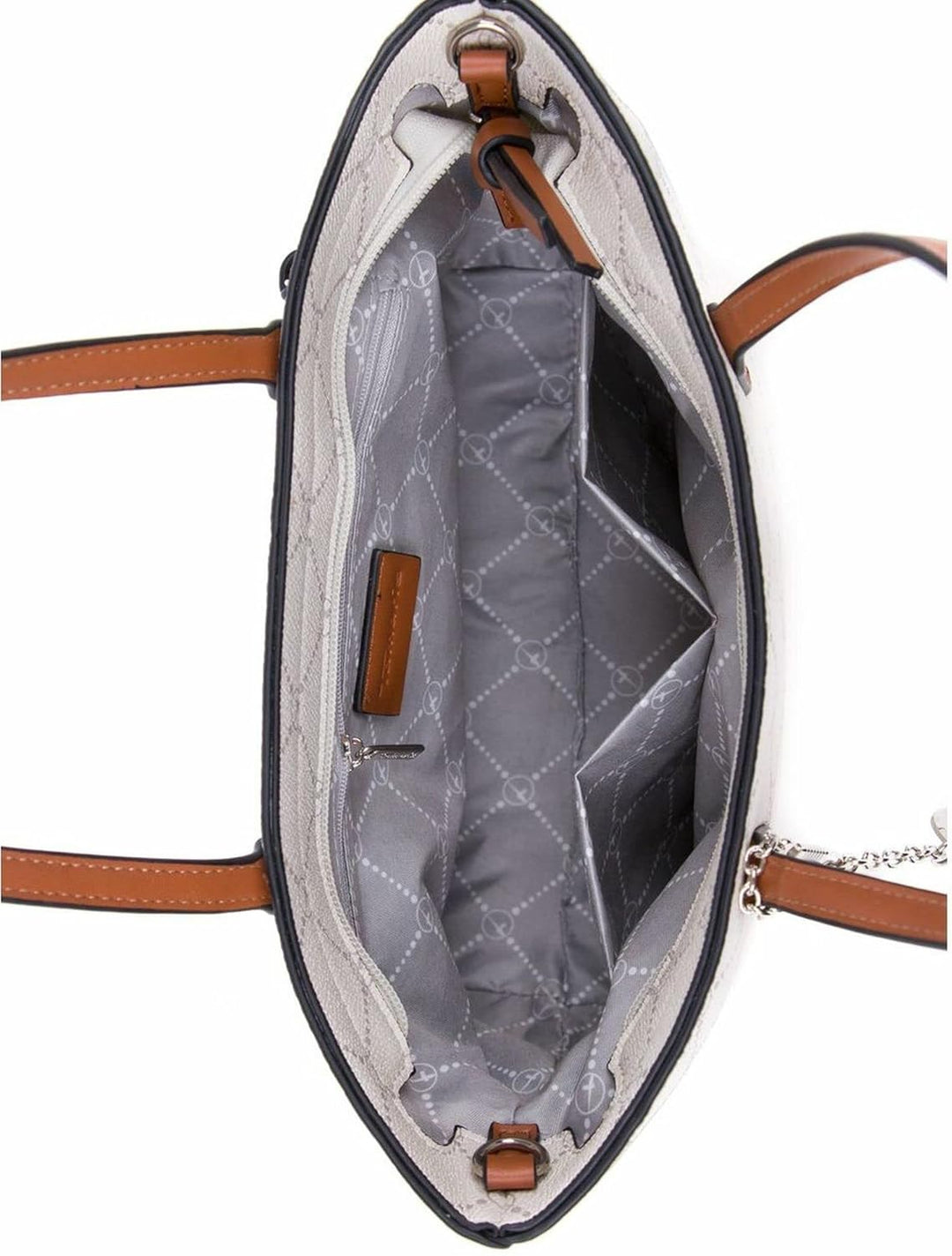 Tamaris Shopper Anastasia 30106 Damen Handtaschen Karo Einheitsgrösse Ecru, Einheitsgröße