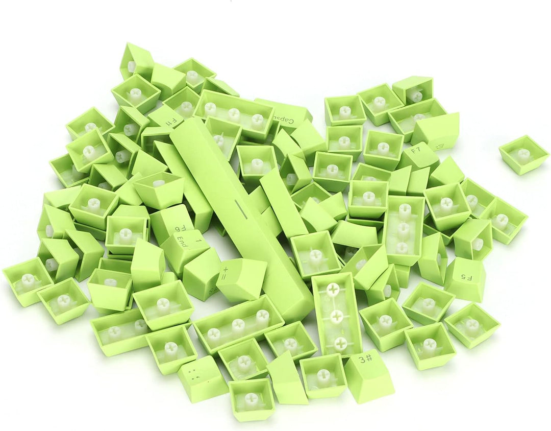 Jenngaoo Keycaps Keyset, PBT-Tastenkappen Ergonomisches Design Ölbeständig Bunte 108 Taste Videospie