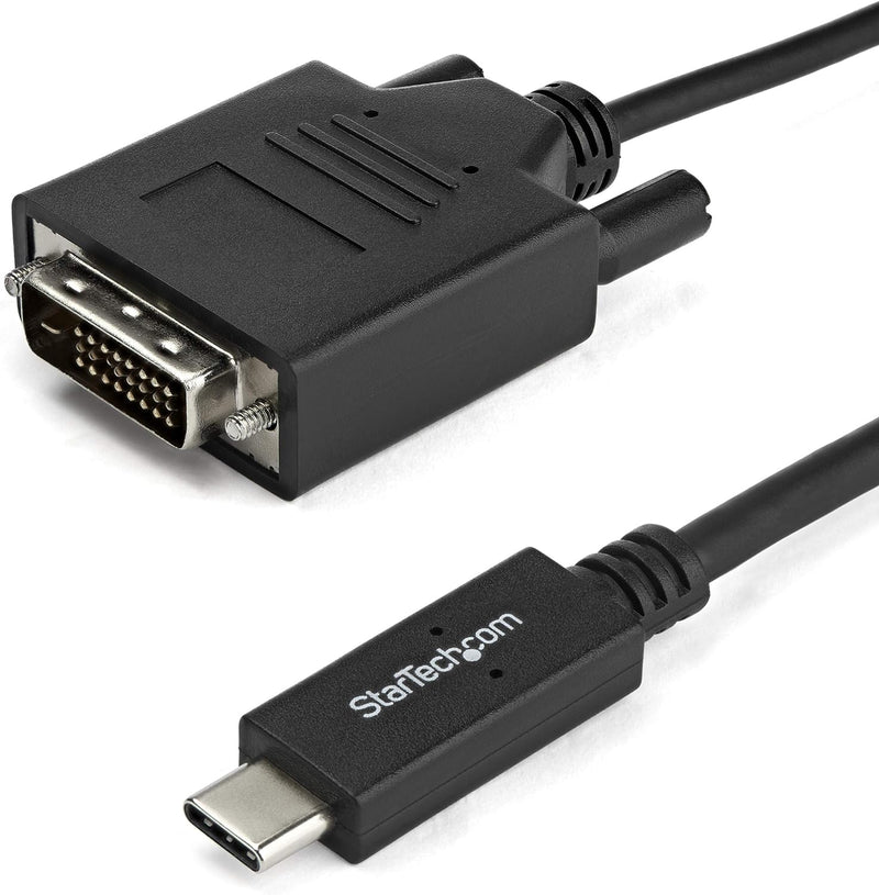 StarTech.com USB-C auf DVI Adapterkabel - USB Typ-C auf DVI Konverter / Adapter - 1m - 1920x1200, 1m