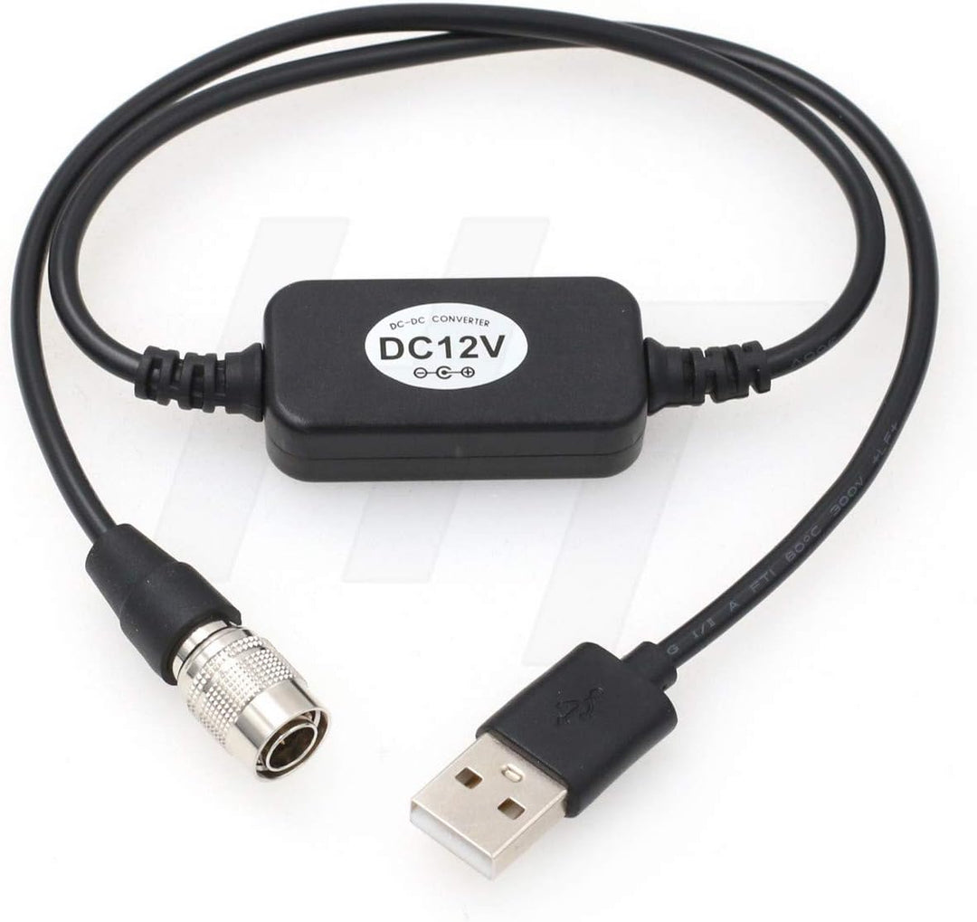 HangTon PowerBank 5 V 2 A USB auf Hirose 4 Pin Stecker 12 V DC Stromkabel für Zoom F4 F8 F8N Zaxcom