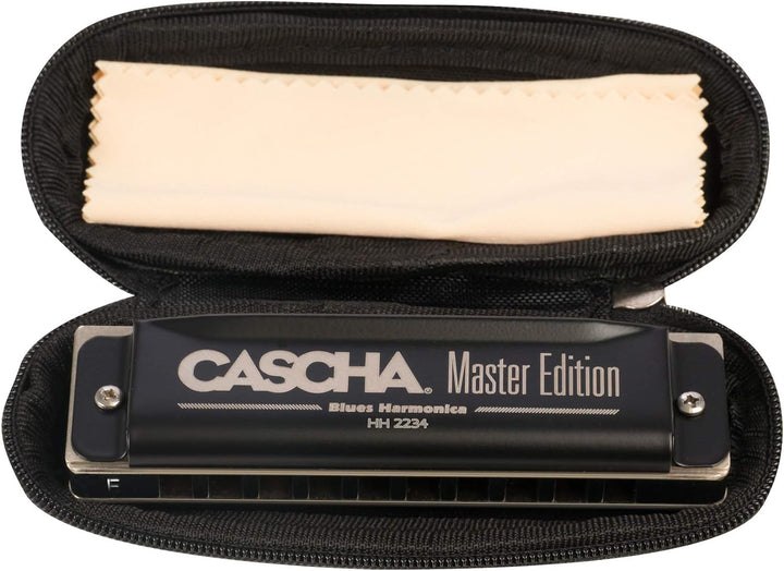 Master Edition Blues Harmonica in E (incl. soft case and cleaning cloth)