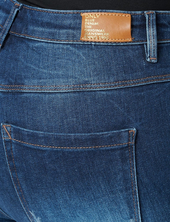 ONLY Damen Onlroyal Hw Skinny DNM Pimbox Jeans S / 32L Dark Blue Denim, S / 32L Dark Blue Denim