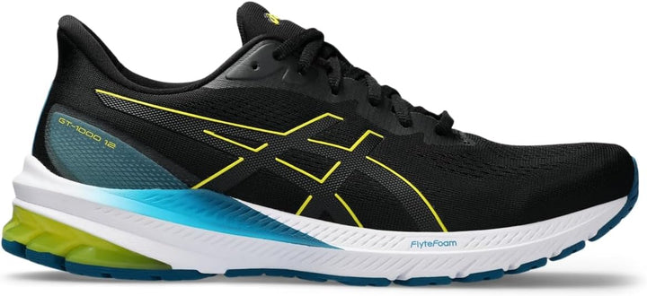 ASICS GT-1000 12 Laufschuh Herren 39 EU Black Bright Yellow, 39 EU Black Bright Yellow