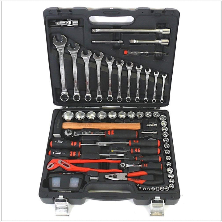 Würth universeller Werkzeug Satz / Set - 91 tlg. im robusten Kunststoffkoffer 096593120