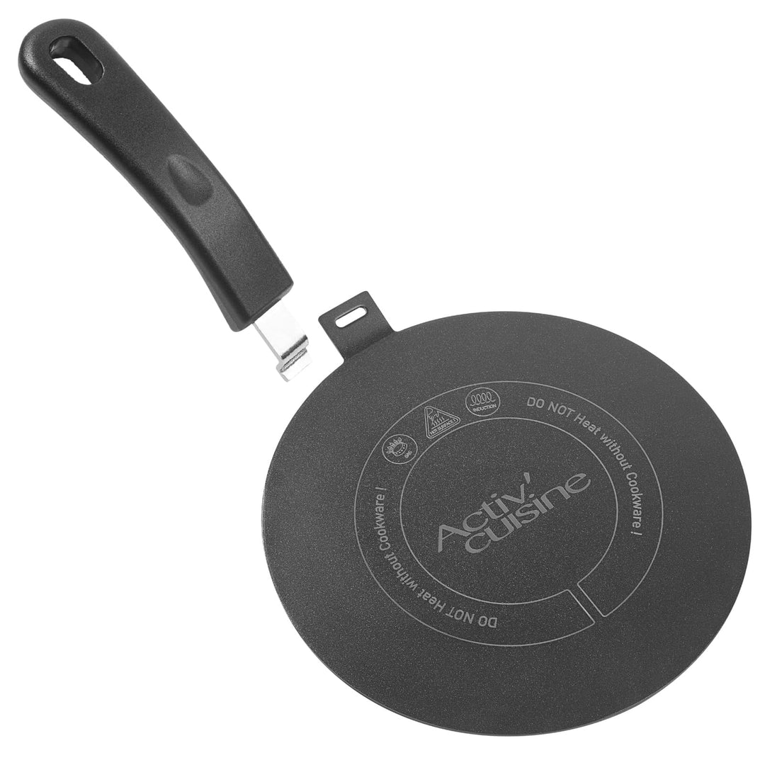 ACTIV CUISINE Induktion Adapterplatte 20 cm Induktionsadapterplatte mit abnehmbarem Griff Moka Induk