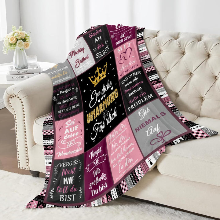 Geschenke für Freundin,Umarmung Kuscheldecken Geschenkegeburtstag für Beste Freundin,Geschenke für F