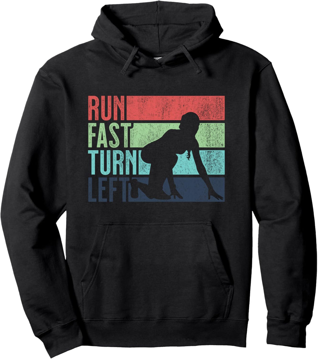 Run Fast Turn Sprint Dash Runner 100 m 200 m 400 m Pullover Hoodie