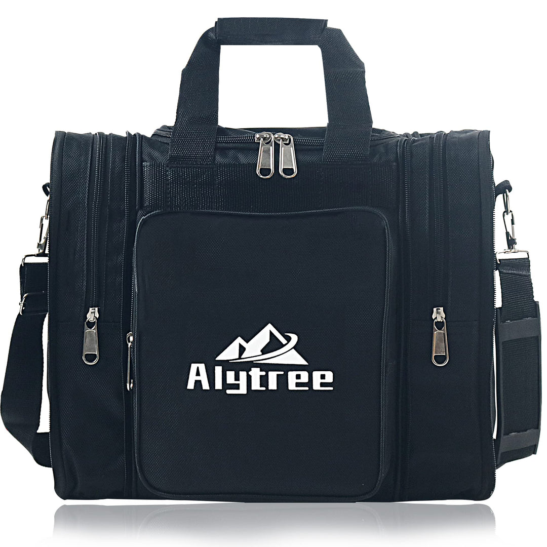 Non-Collapse Bowling Bag, Bowling Ball Bag with 2 Retractable Pockets, Adjustable Bowling Tote Bag w