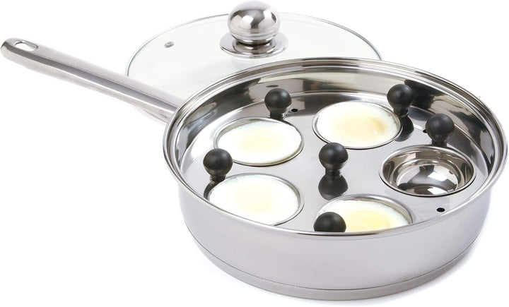 Norpro Pochierer / Bratpfanne, Edelstahl, 25,4 cm, silberfarben