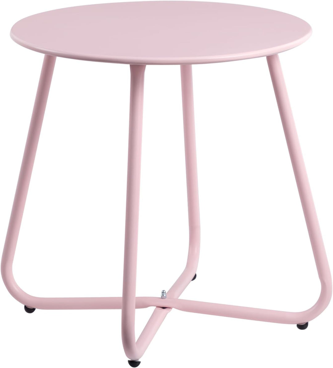 HollyHOME Beistelltisch Outdoor Balkontisch, Runder Gartentisch Kleiner Beistelltisch Kaffeetische N