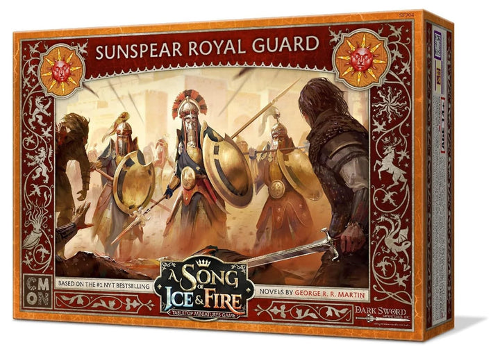 A Song of Ice and Fire Tisch-Miniaturen-Spiel Sunspear Royal Guard Unit Box,Strategiespiel für Jugen