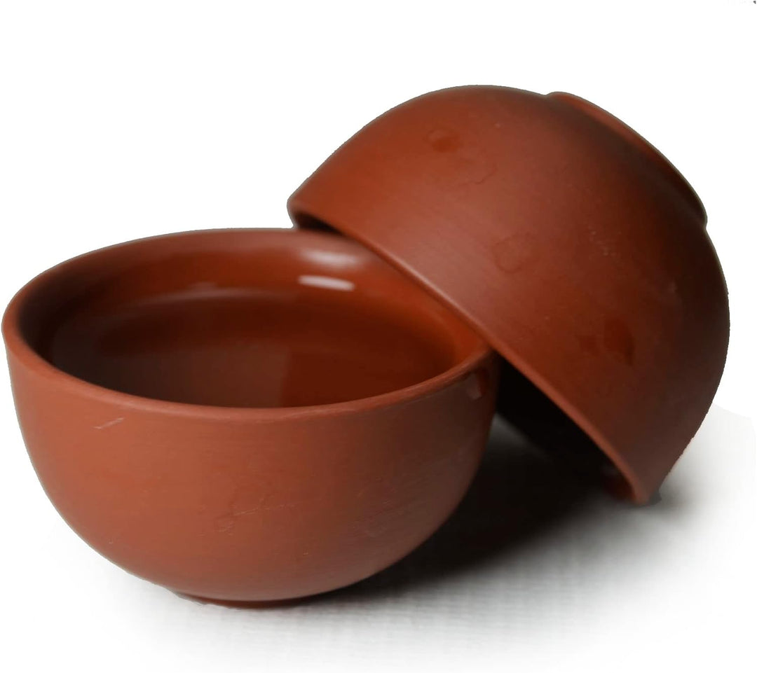 Yixing Teekanne aus Ton, 4 Tassen, traditionelles chinesisches Kung-Fu-Tee-Set (rot) Lila,rot, Lila,