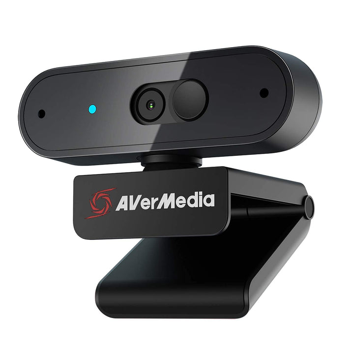 AVerMedia PW310P Webcam, Webcam Cover, 1080p / 30fps Video Chat und Aufnahme, Plug & Play, Mikrofone