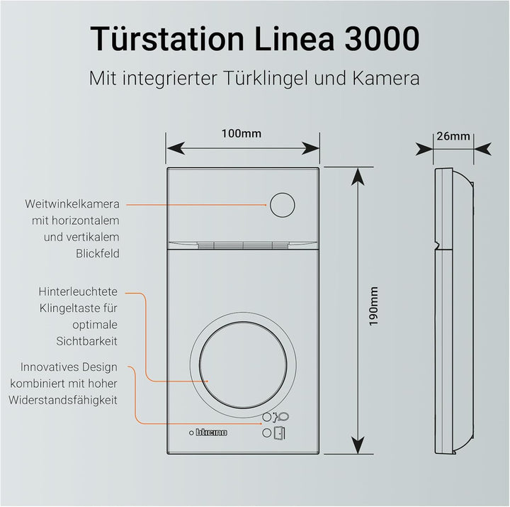 BTICINO, Flex‘ONE-Set Classe 300EOS with Netatmo + Linea 3000, erste smarte Wi-Fi-Video-Innenstelle