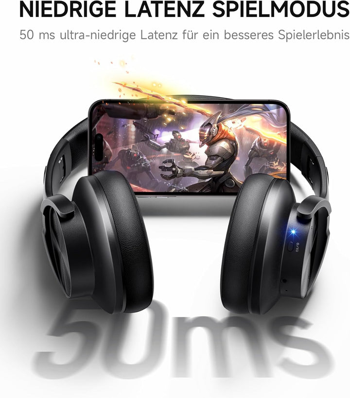 Picun B8 Bluetooth-Kopfhörer, 120 Stunden Wiedergabezeit, kabellose Bluetooth-Kopfhörer mit 3 EQ-Mod