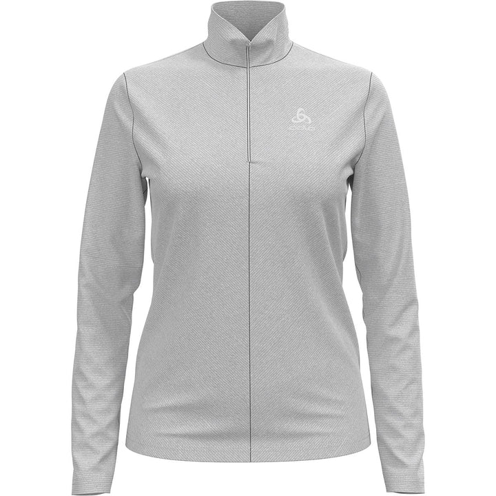 Odlo Damen Midlayer 1/2 Zip Roy Pullover L Odlo Silver Grey - White -