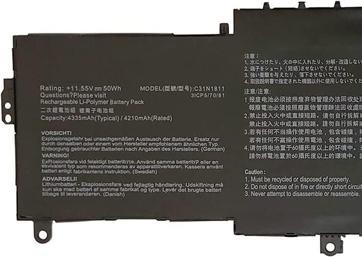 AKKEE C31N1811 Laptop Akku für ASUS ZenBook 14 UX433 UX433F UX433FA UX433FN BX433FN RX433FN U4300F U