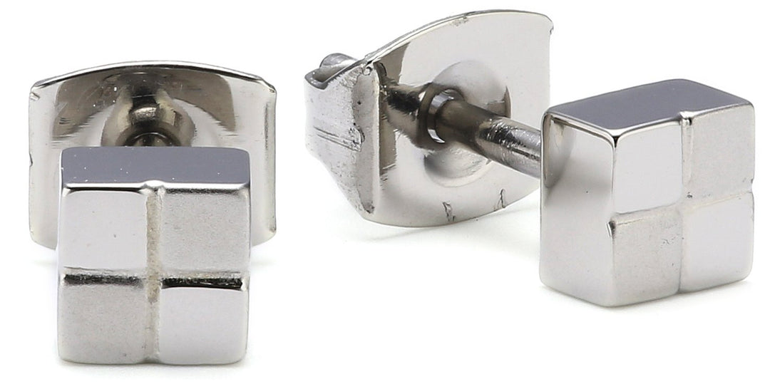 Boccia Damen-Ohrstecker Titan Quadr. (Pr) Pol/Sat 0518-01