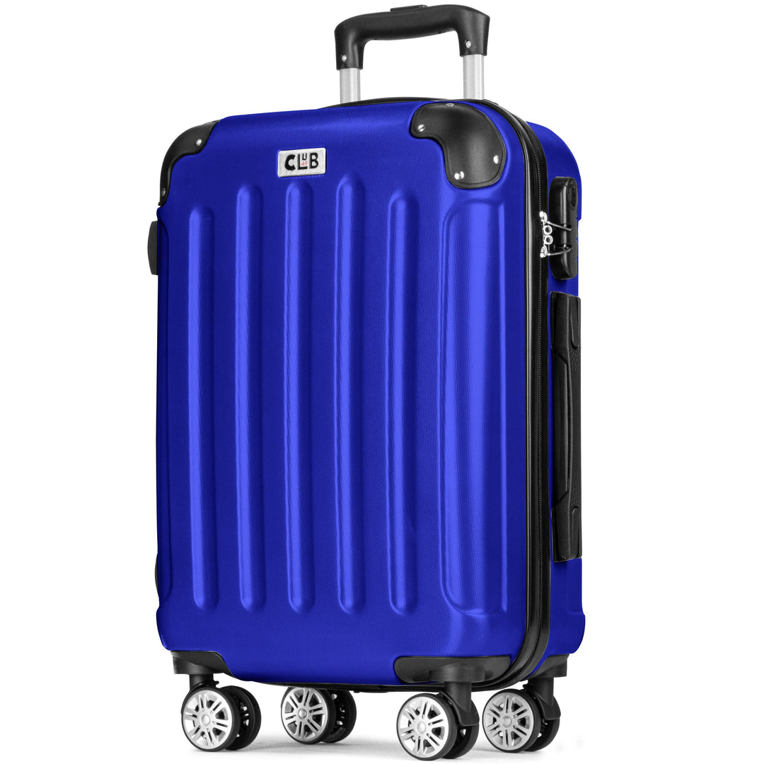 POSH Koffer mittelgross aus ABS - Leichter Hartschalen Trolley 65x45x25 cm - Reisekoffer 62L mit Zah