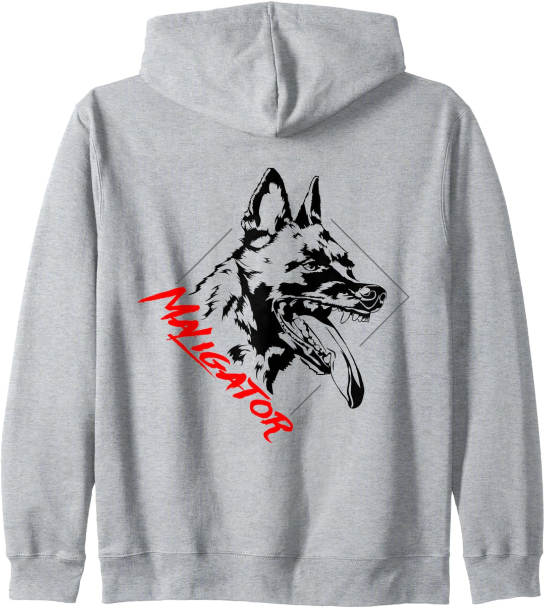 Maligator Belgian Malinois Hund Hundespruch Hundesport IGP Kapuzenjacke