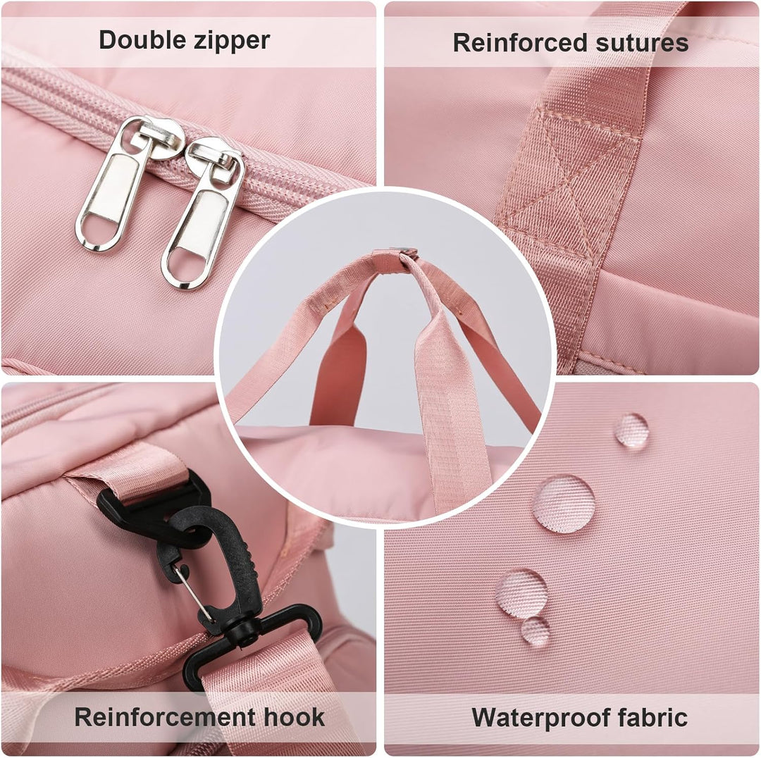 Suweir Sporttasche Damen Herren 42L Reisetasche mit Schuhfach Nassfach Wasserdicht Trainingstasche T