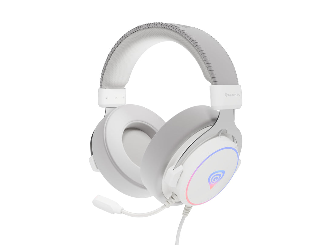 Genesis Neon 764 RGB Gaming Headset USB mit Virtual 7.1 Surround Sound, 50mm Treiber, ENC Mikrofon,