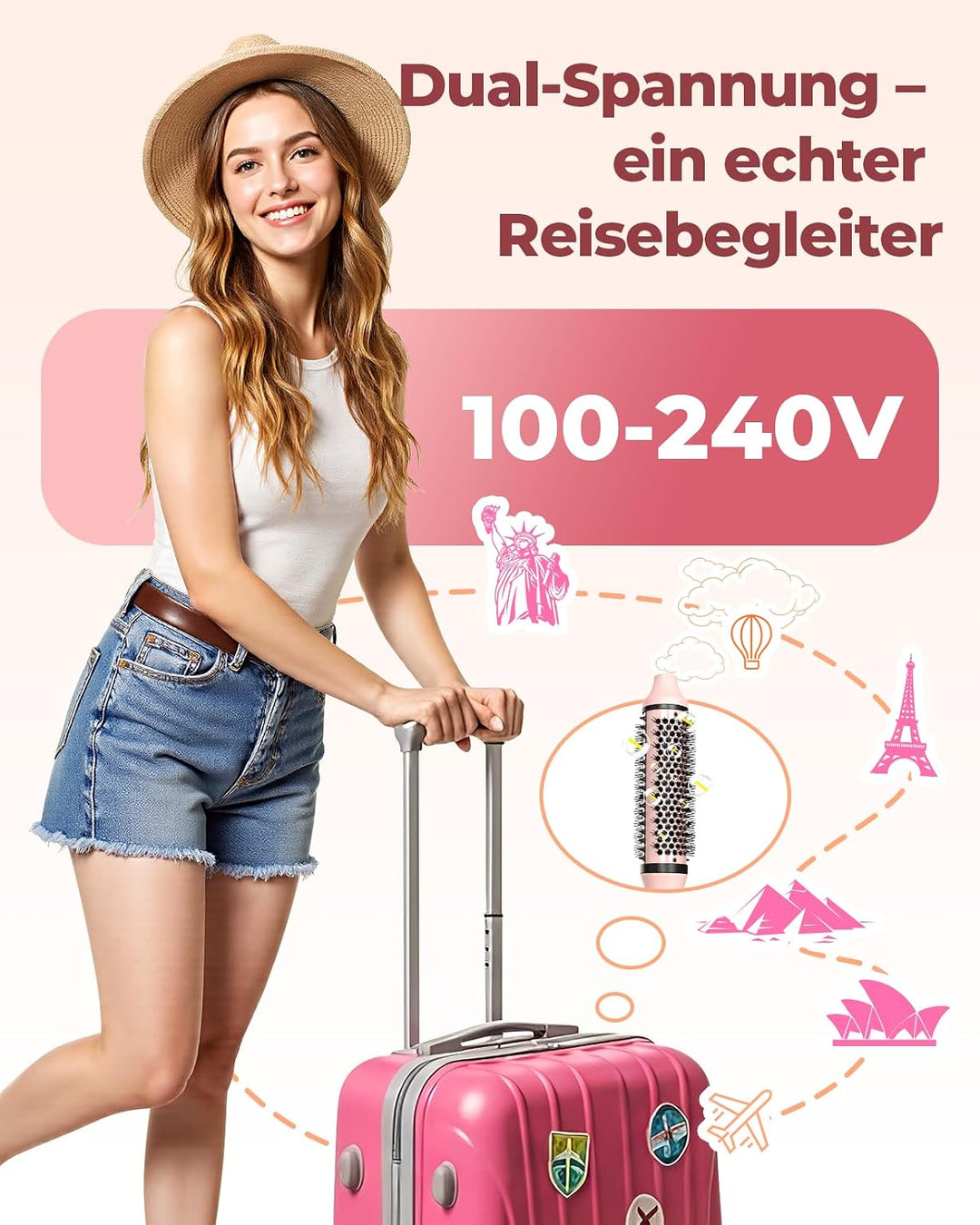 Bopcal Thermal Brush C257 23, Rosa Chiaro