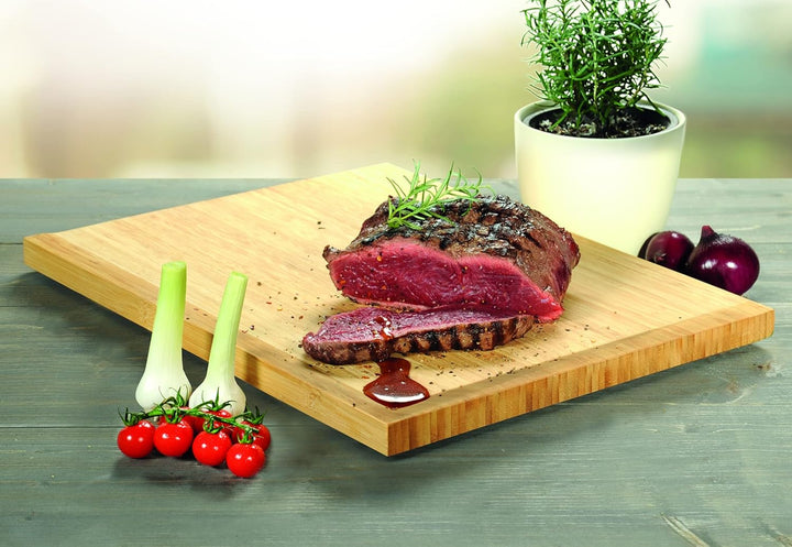 Kesper | Profischneidebrett, Material: FSC®-zertifizierter Bambus, Masse: B 38 x T 28 x H 2,5 cm, Fa