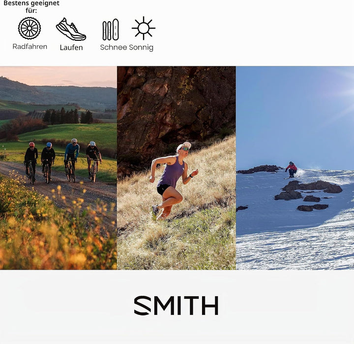 Smith Bobcat Sunglasses – Shield Lens Performance Sports Sunglasses for Skiing, Biking, MTB & More –